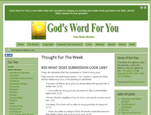 Tablet Screenshot of godswordforyou.com